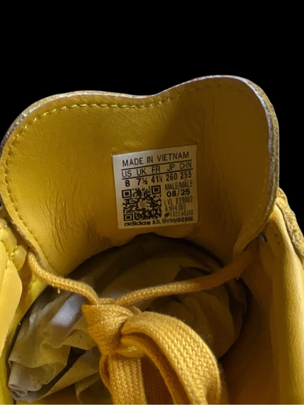 adidas Samba OG IH4385 – EQT Yellow / Core Black / Gum – Men’s Size 8 - Picture 6 of 7